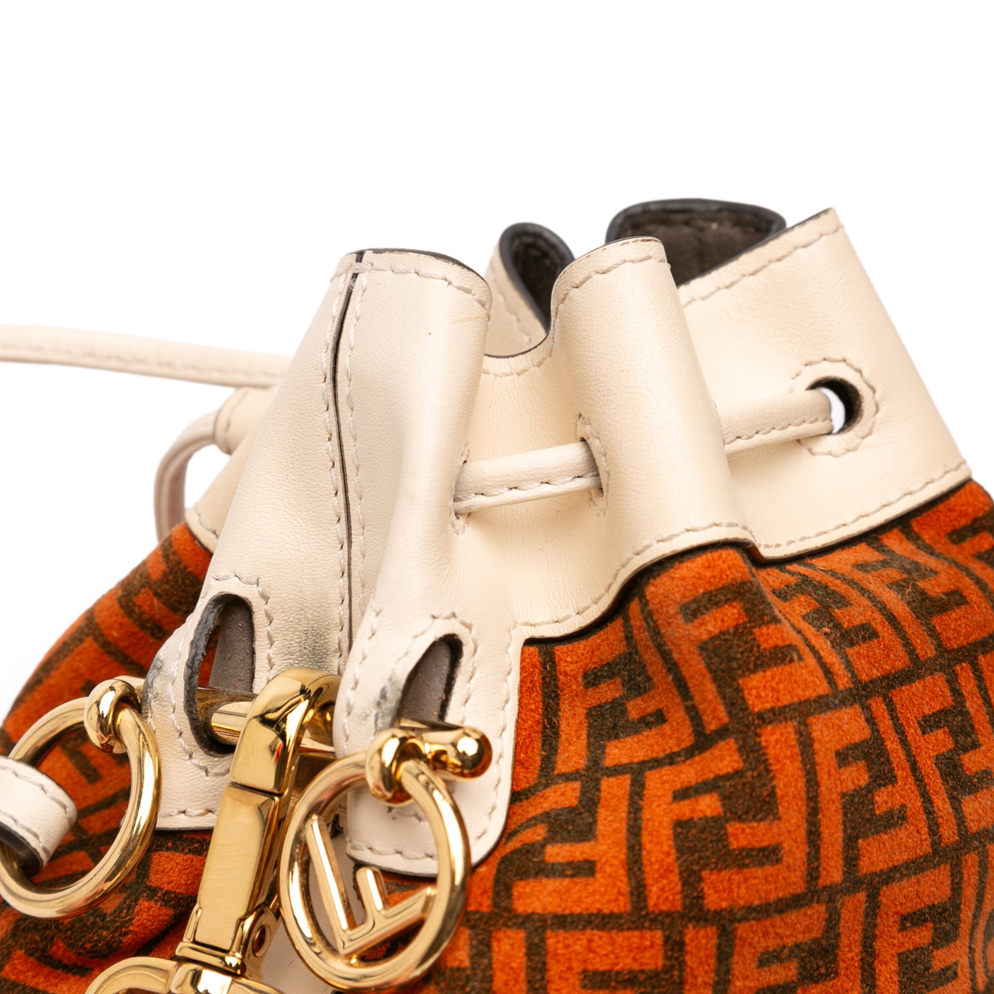 Mini Zucca Suede Mon Tresor Bucket Bag - Image 9