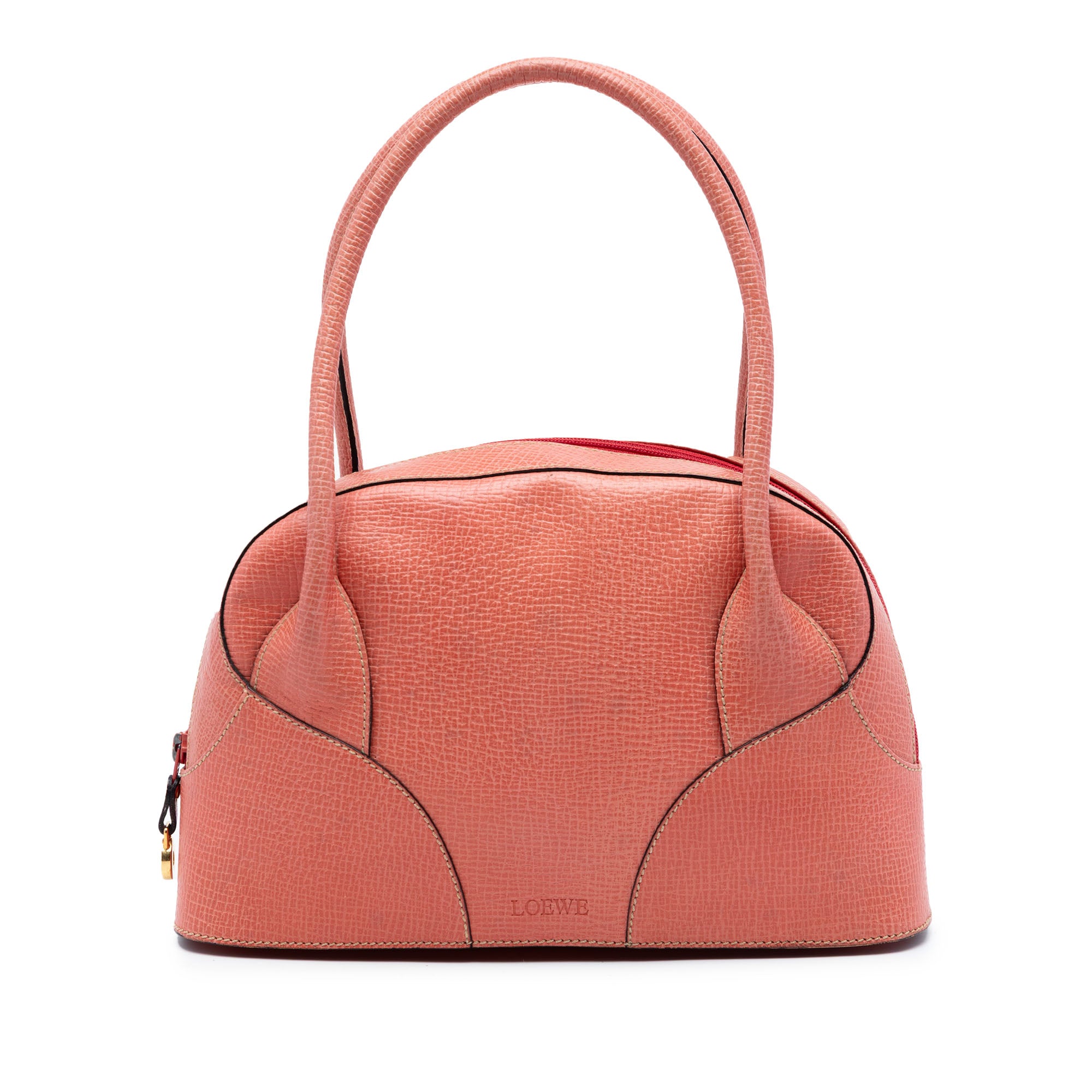 Textured Calfskin Top Handle Bag - Image 1