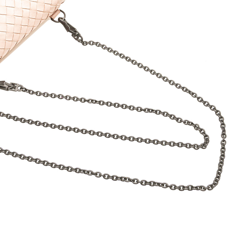 Leather Intrecciato Chain Flap Crossbody - Image 11