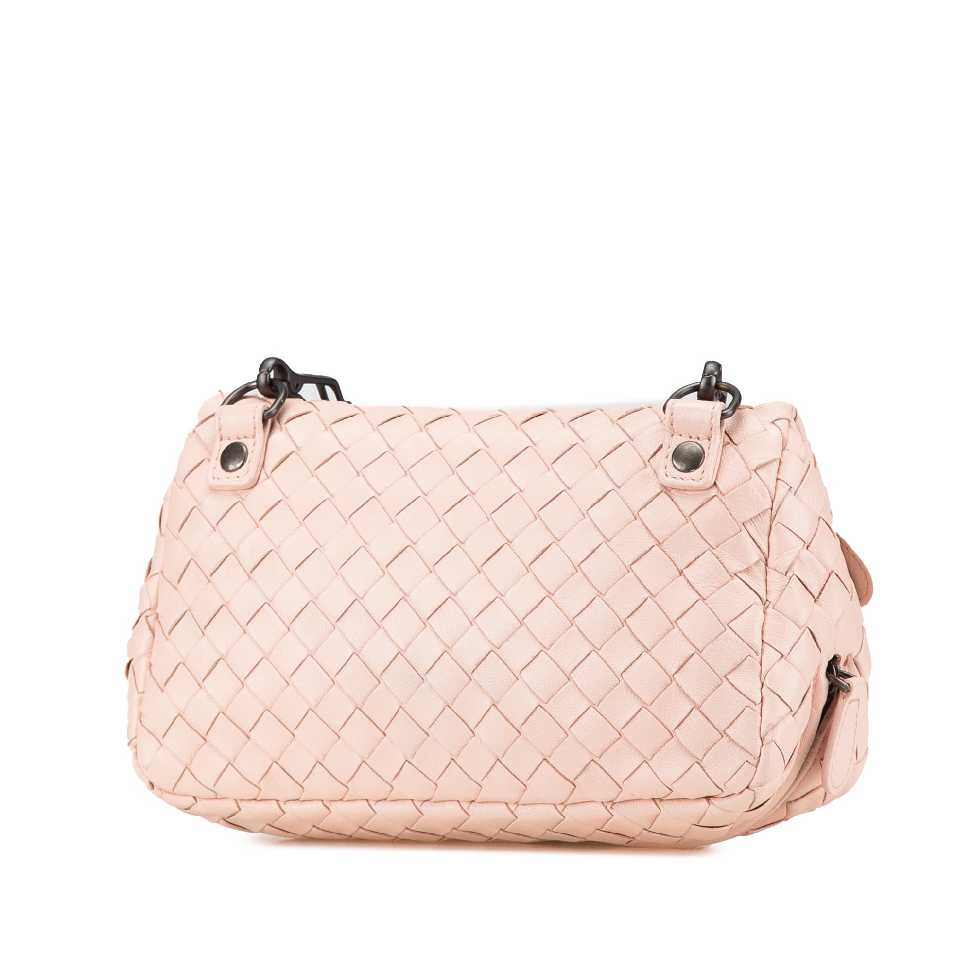 Leather Intrecciato Chain Flap Crossbody - Image 2