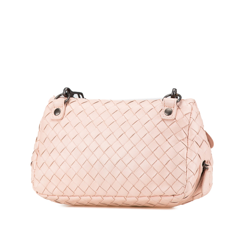 Leather Intrecciato Chain Flap Crossbody - Image 2