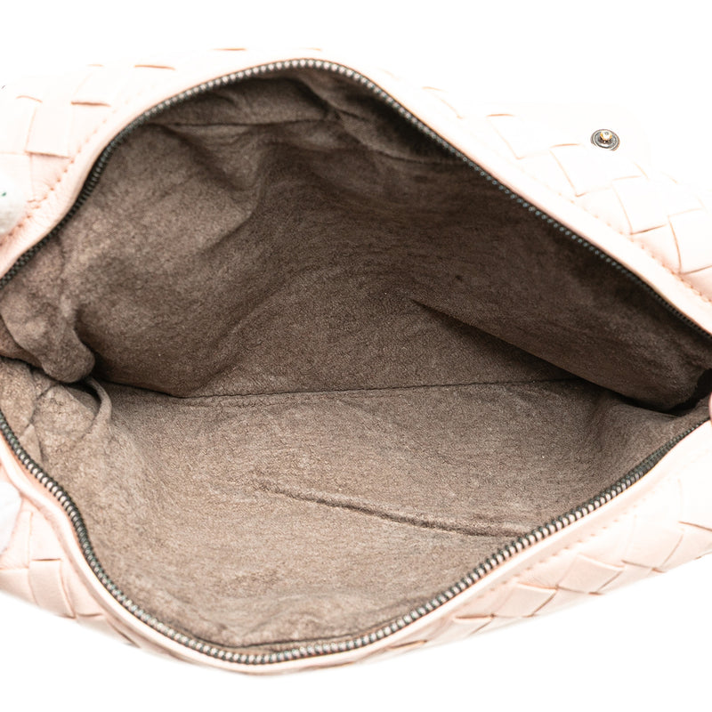 Leather Intrecciato Chain Flap Crossbody - Image 4