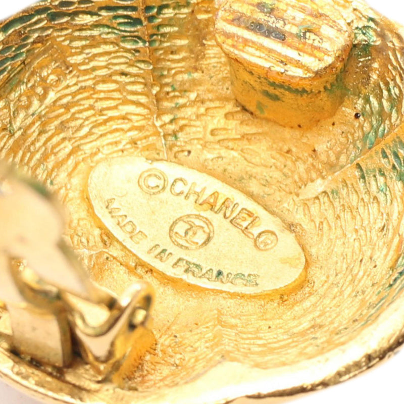 CC Gold Plated Round Clip On Earrings - Image 3