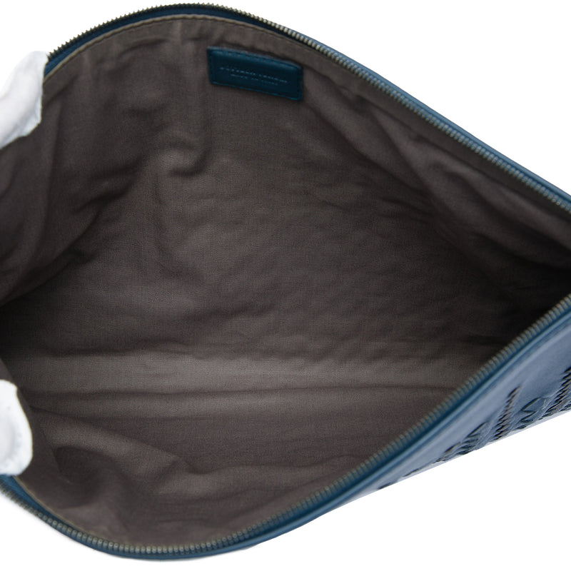 Bicolor Nappa Intrecciato Clutch - Image 4