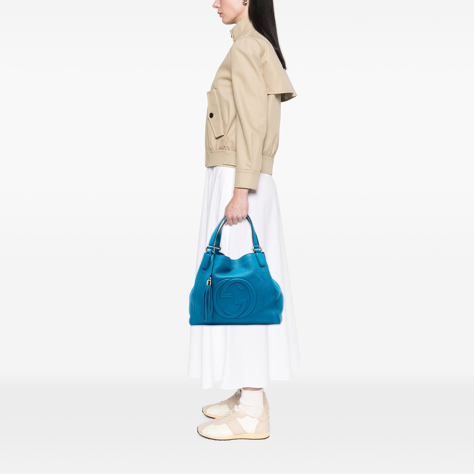 Medium Leather Soho Cellarius Tote - Image 7