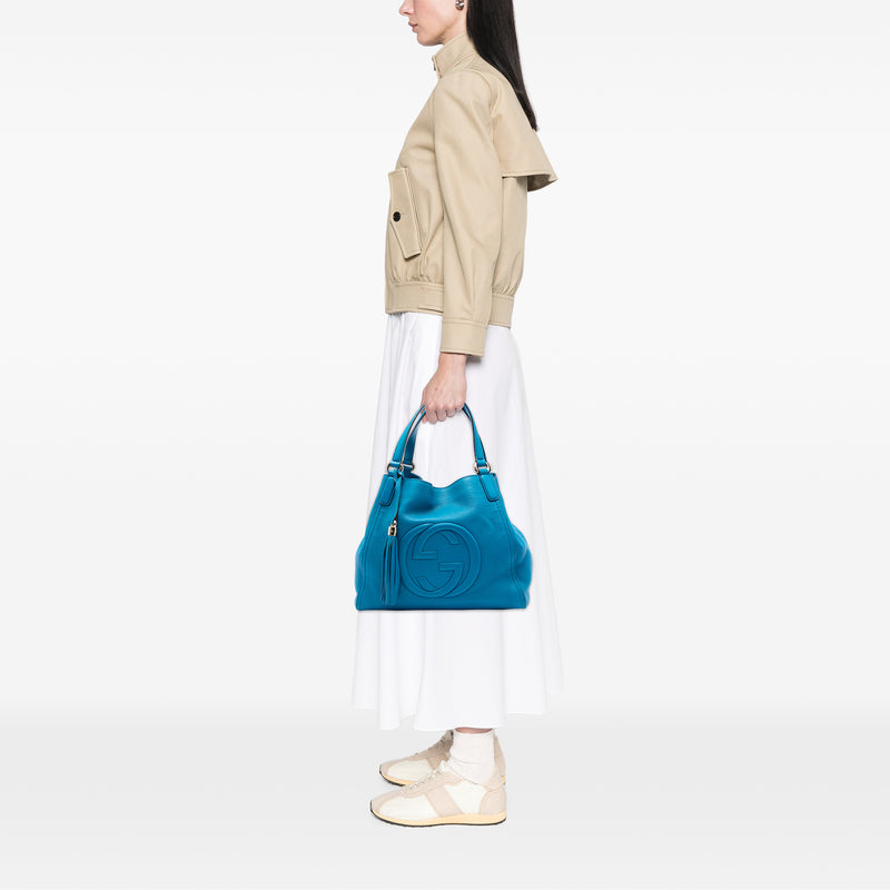 Medium Leather Soho Cellarius Tote - Image 7