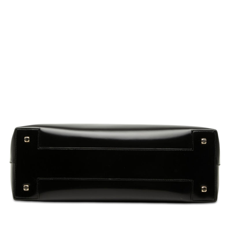 Patent Gancini Top Handle Satchel - Image 3