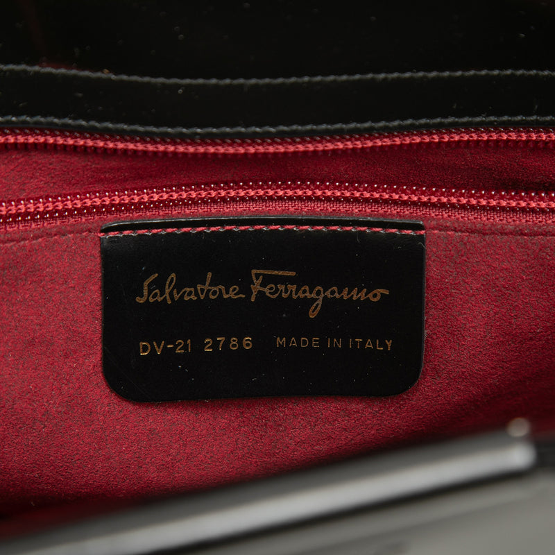 Patent Gancini Top Handle Satchel - Image 5