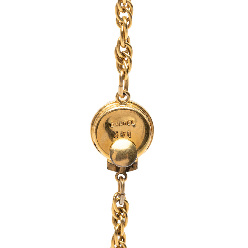 Gold Plated Medallion Coat of Arms Sunburst Pendant Necklace - Image 5