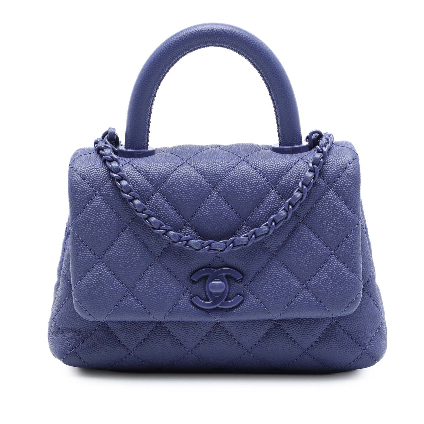 Extra Mini Quilted Caviar Incognito Coco Top Handle Bag - Image 1