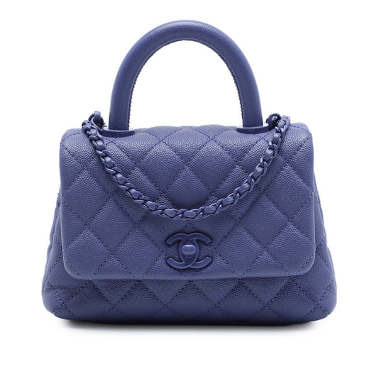 Extra Mini Quilted Caviar Incognito Coco Top Handle Bag - Image 1