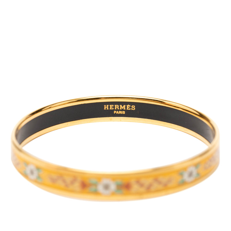 Narrow Wild Flower Enamel Bangle 65 - Image 4