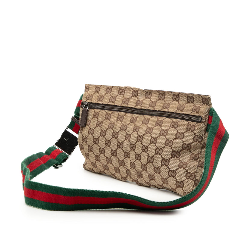 GG Canvas Web Double Pocket Belt Bag - Image 2