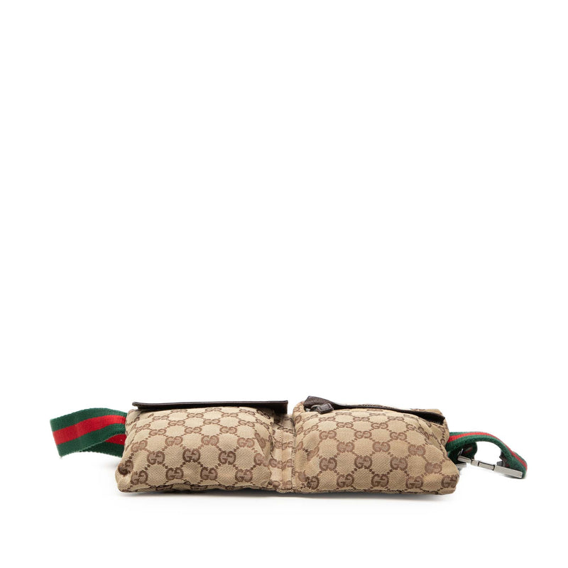 GG Canvas Web Double Pocket Belt Bag - Image 3