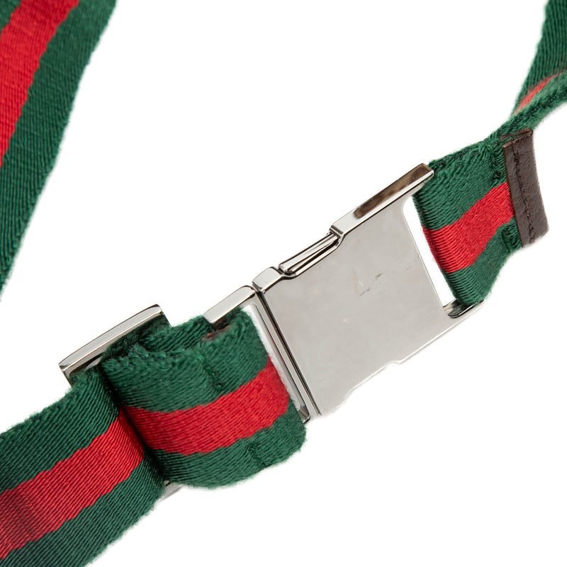 GG Canvas Web Double Pocket Belt Bag - Image 8