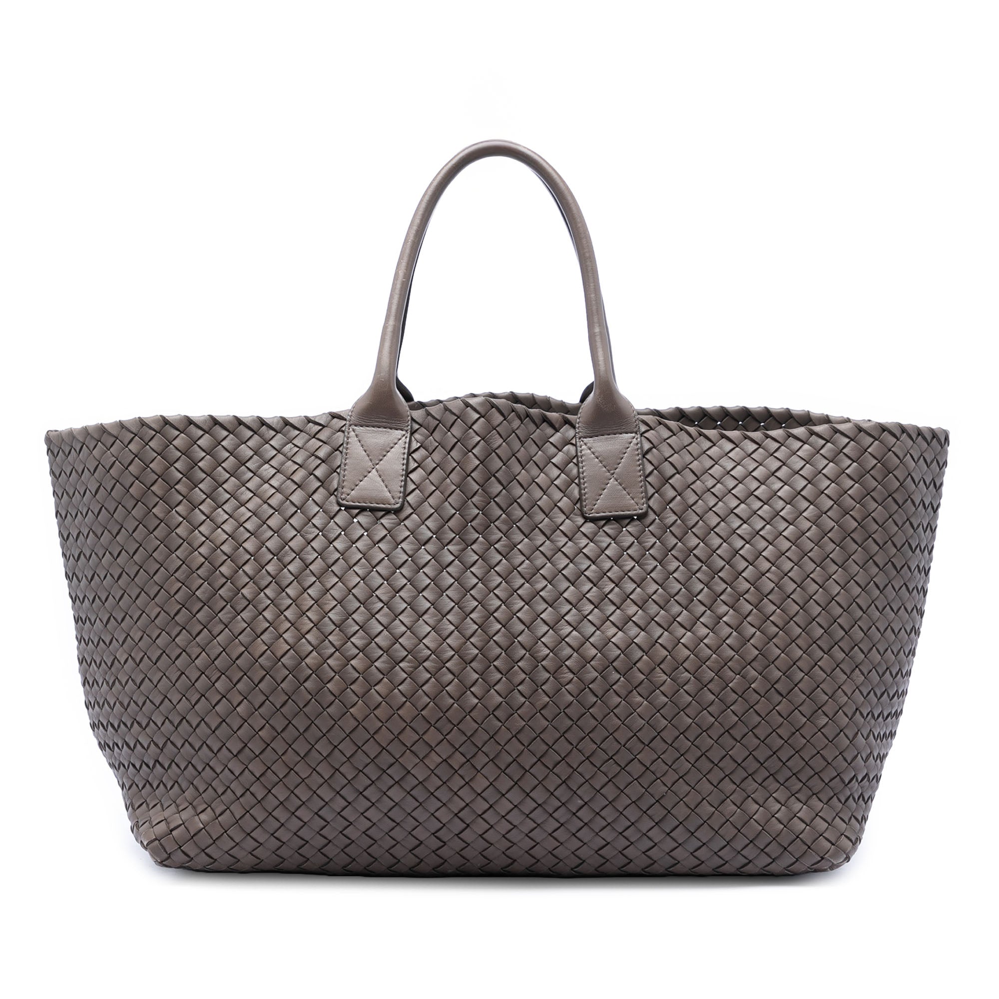 Large Lambskin Intreccio Cabat Tote - Image 1