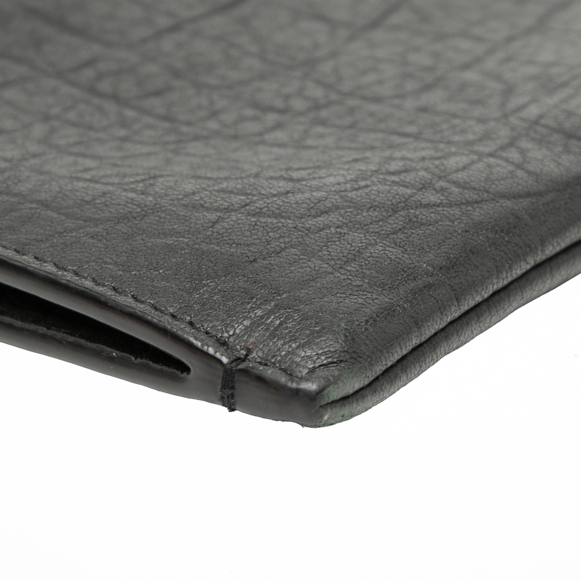 Croc Embossed Leather Monogram Document Holder - Image 8
