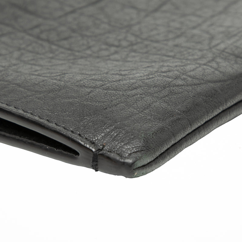 Croc Embossed Leather Monogram Document Holder - Image 8