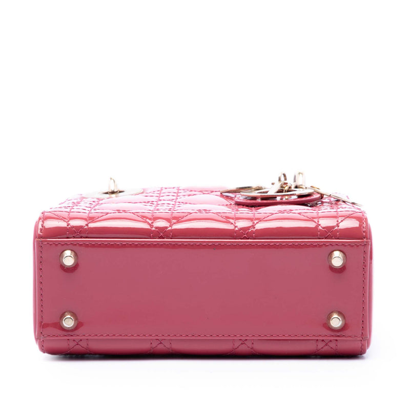 Mini Patent Cannage Lady Dior - Image 3