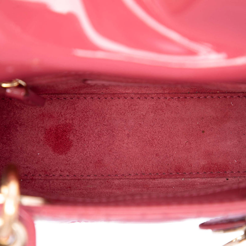 Mini Patent Cannage Lady Dior - Image 4