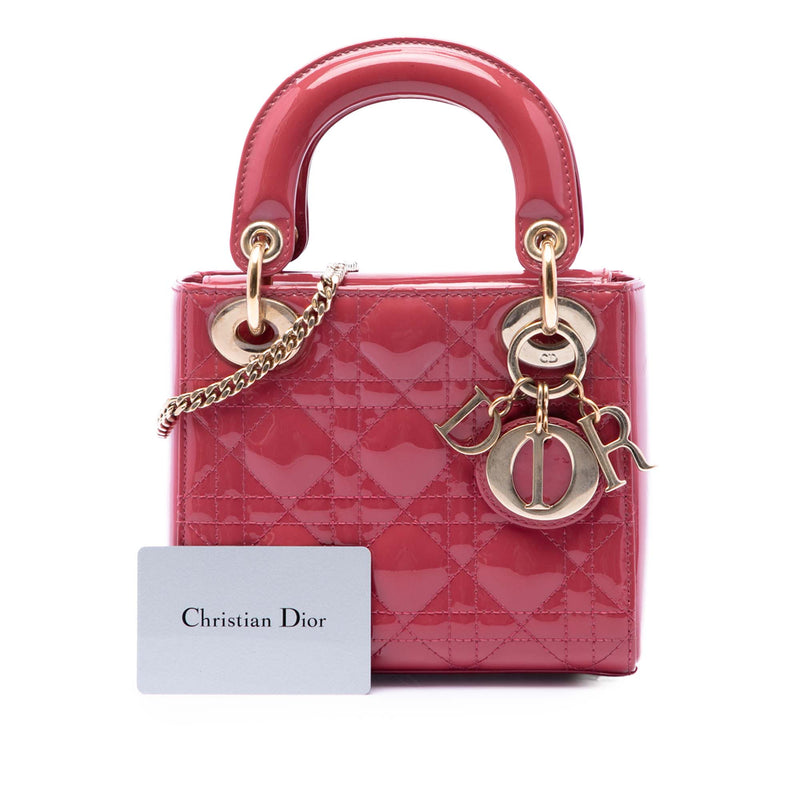 Mini Patent Cannage Lady Dior - Image 7