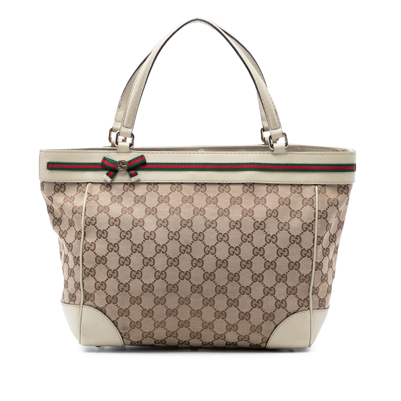 GG Canvas Web Mayfair Tote - Image 1