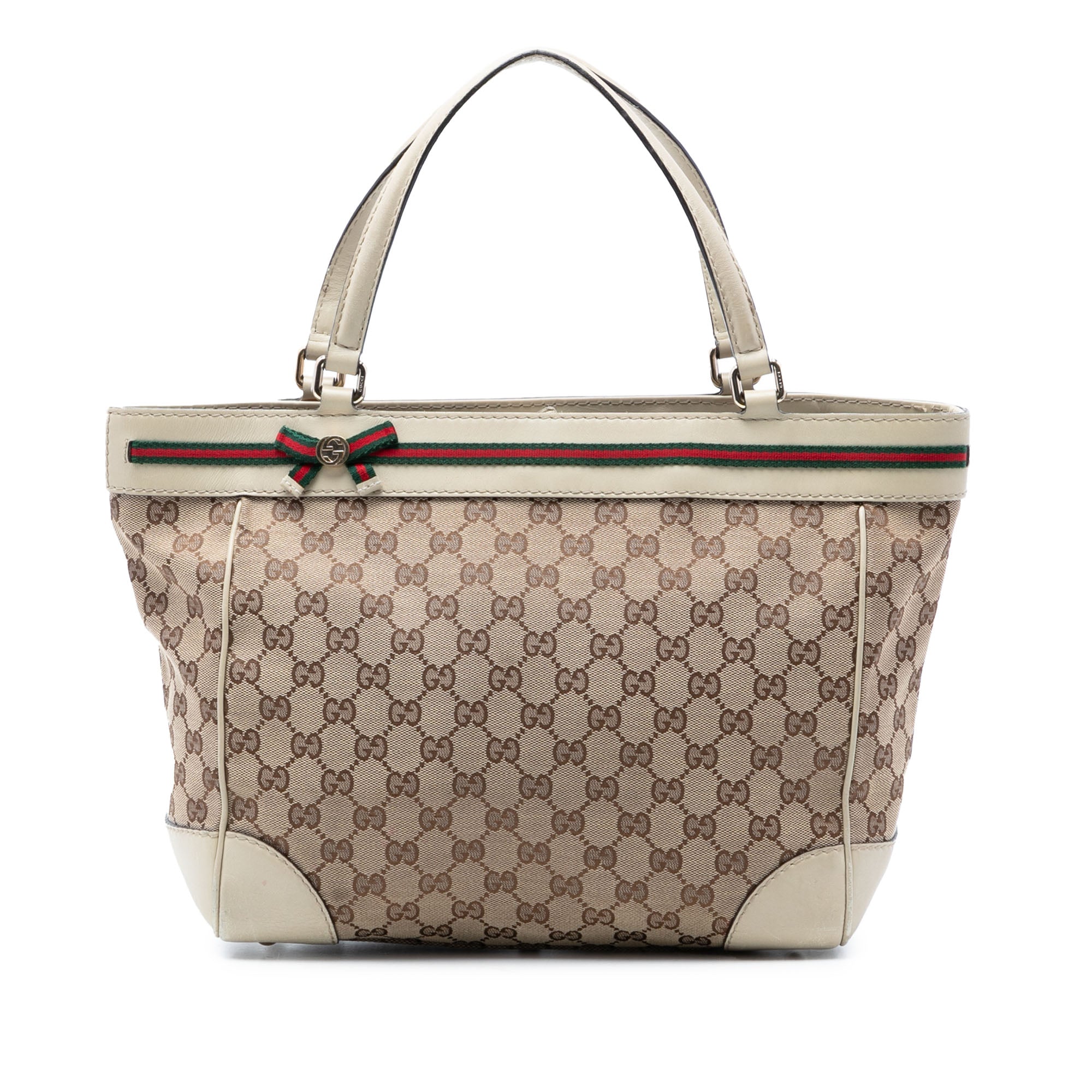 GG Canvas Web Mayfair Tote - Image 1