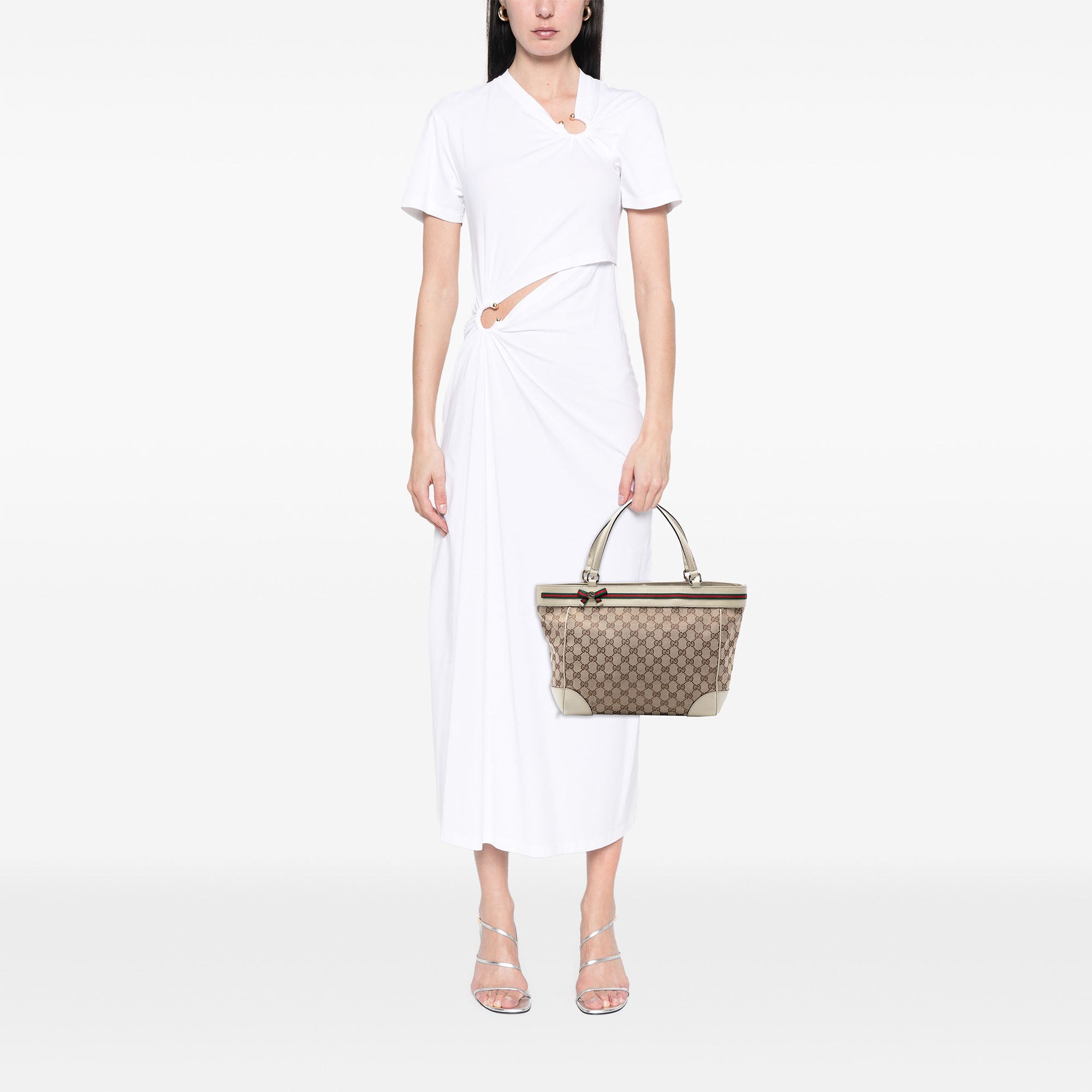 GG Canvas Web Mayfair Tote - Image 7
