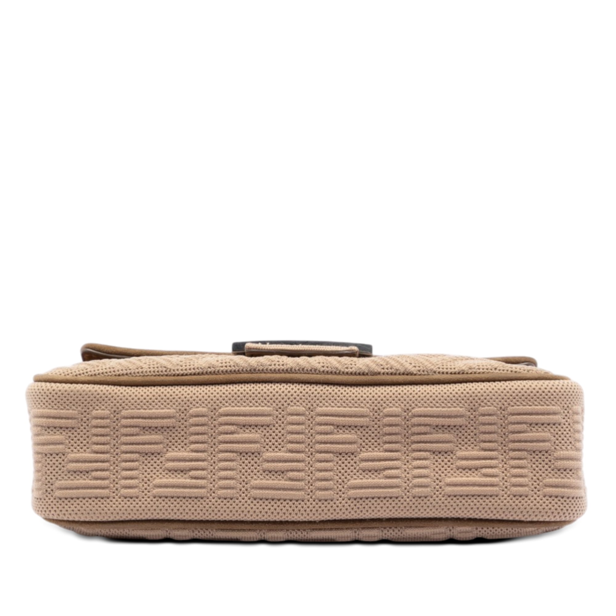 Zucca Embossed Technical Fabric Chain Midi Baguette - Image 3