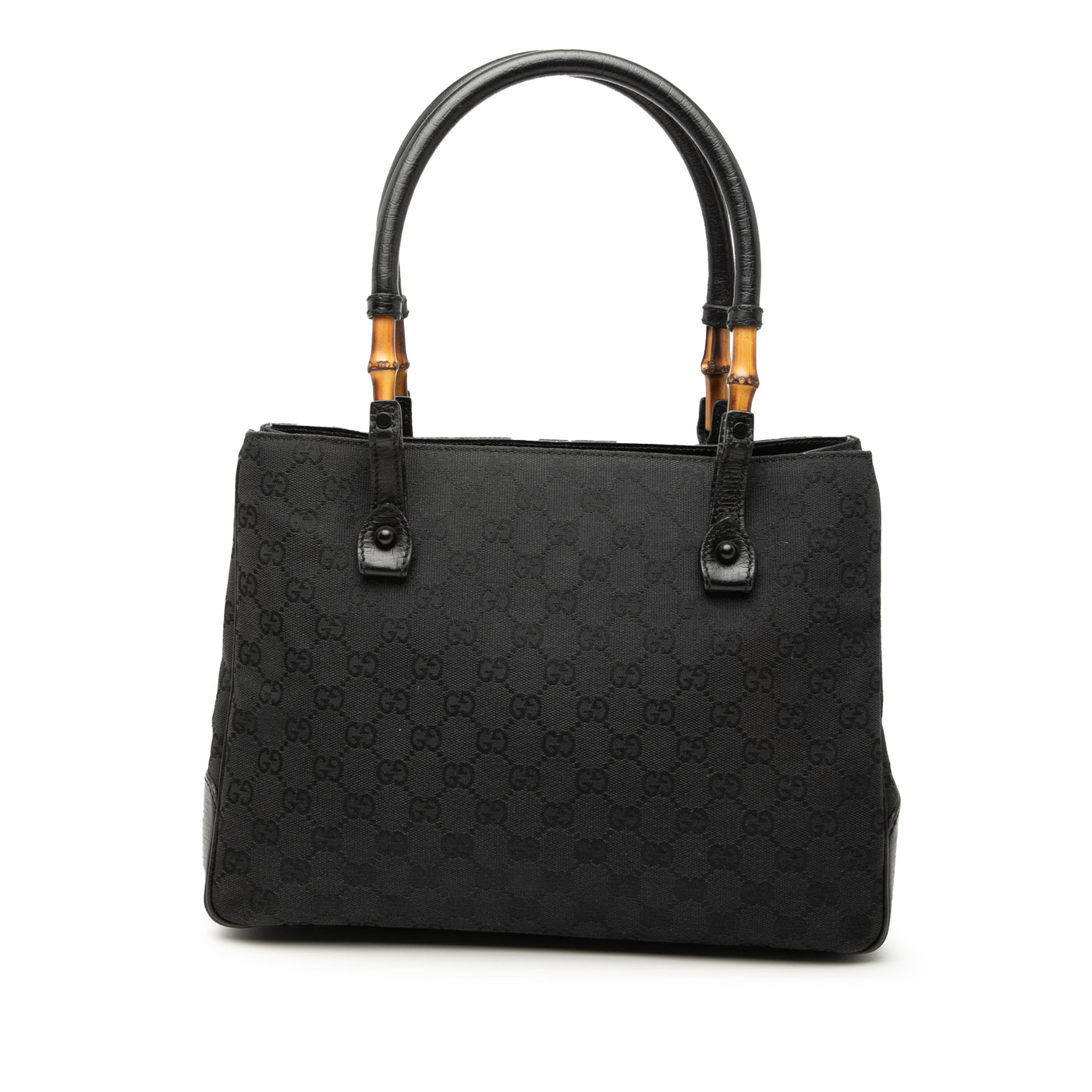 GG Canvas Bamboo Tote - Image 1