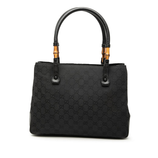 GG Canvas Bamboo Tote - Image 1