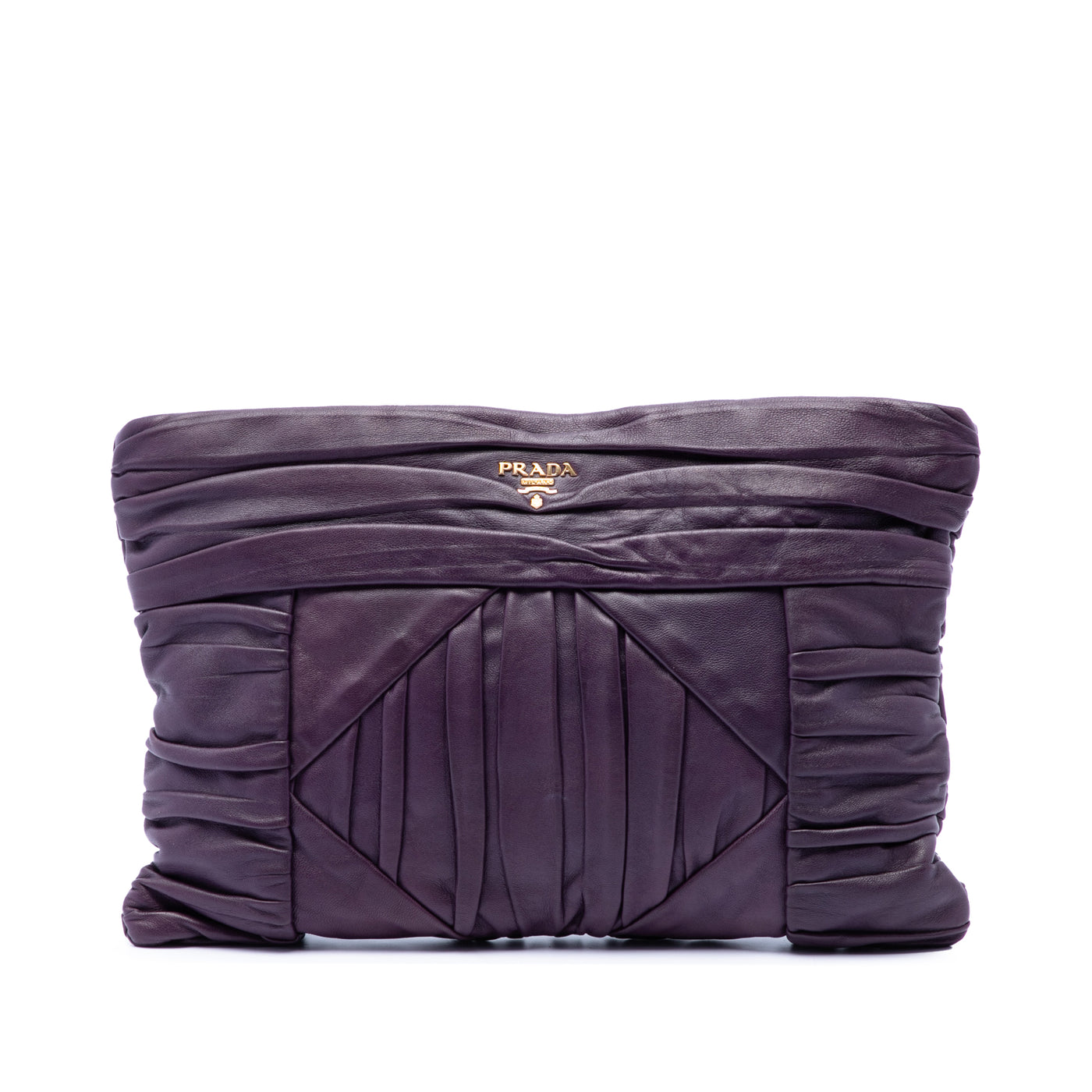 Pleated Nappa Clutch - Image 1