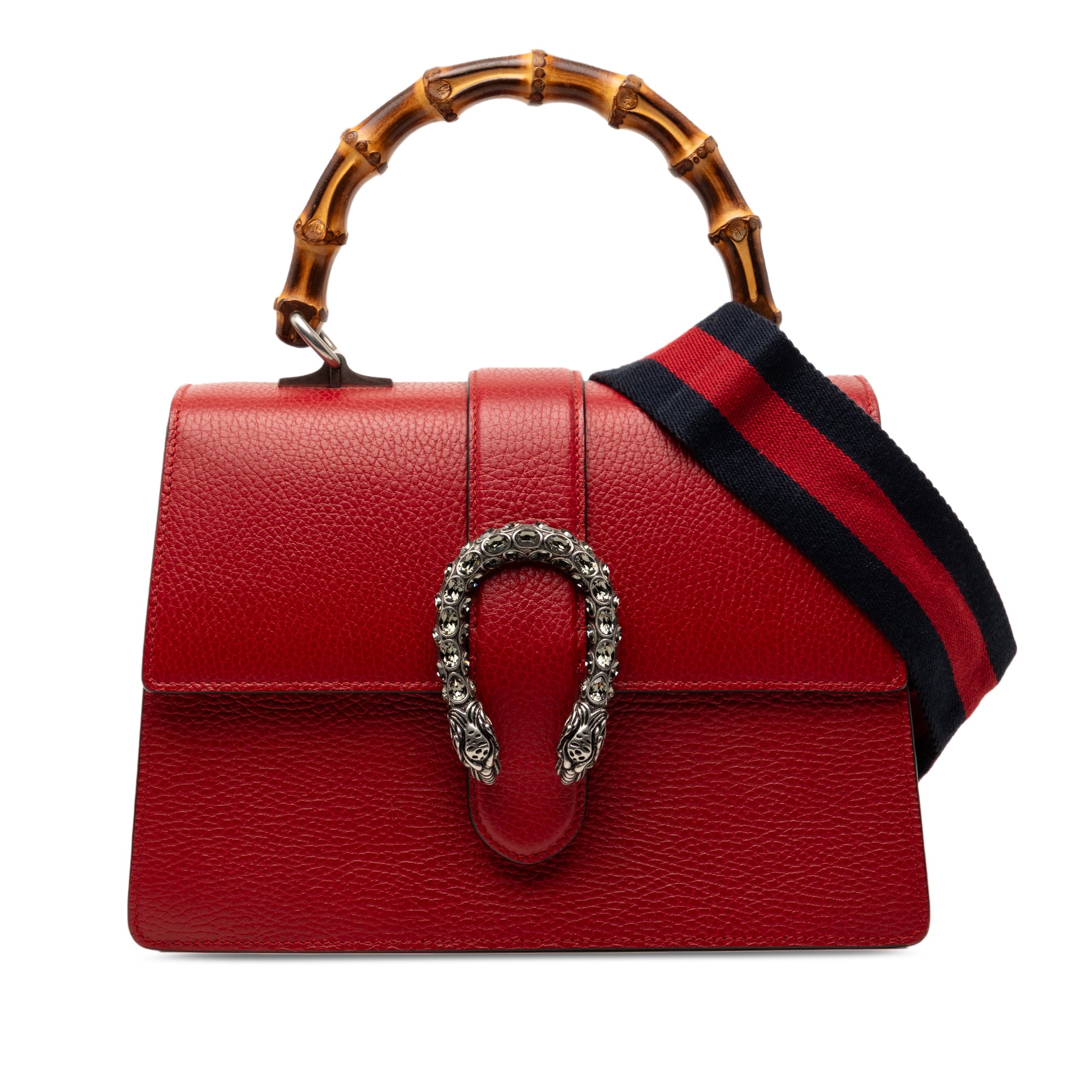 Medium Calfskin Bamboo Dionysus Web Satchel - Image 1