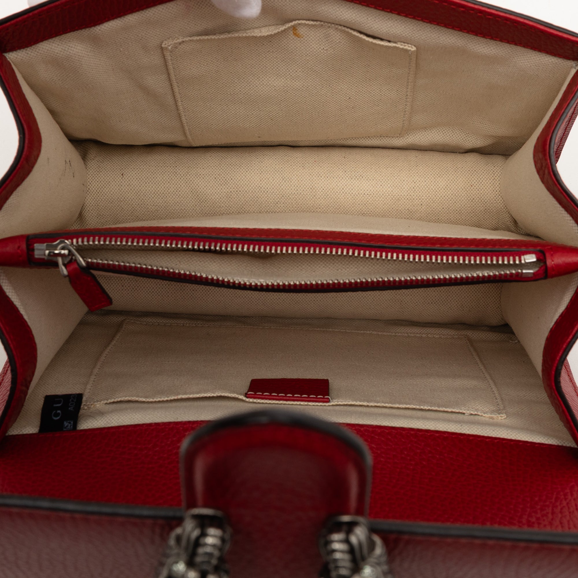 Medium Calfskin Bamboo Dionysus Web Satchel - Image 4