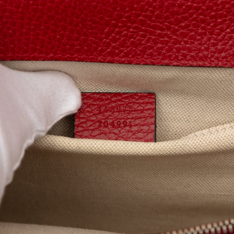 Medium Calfskin Bamboo Dionysus Web Satchel - Image 6