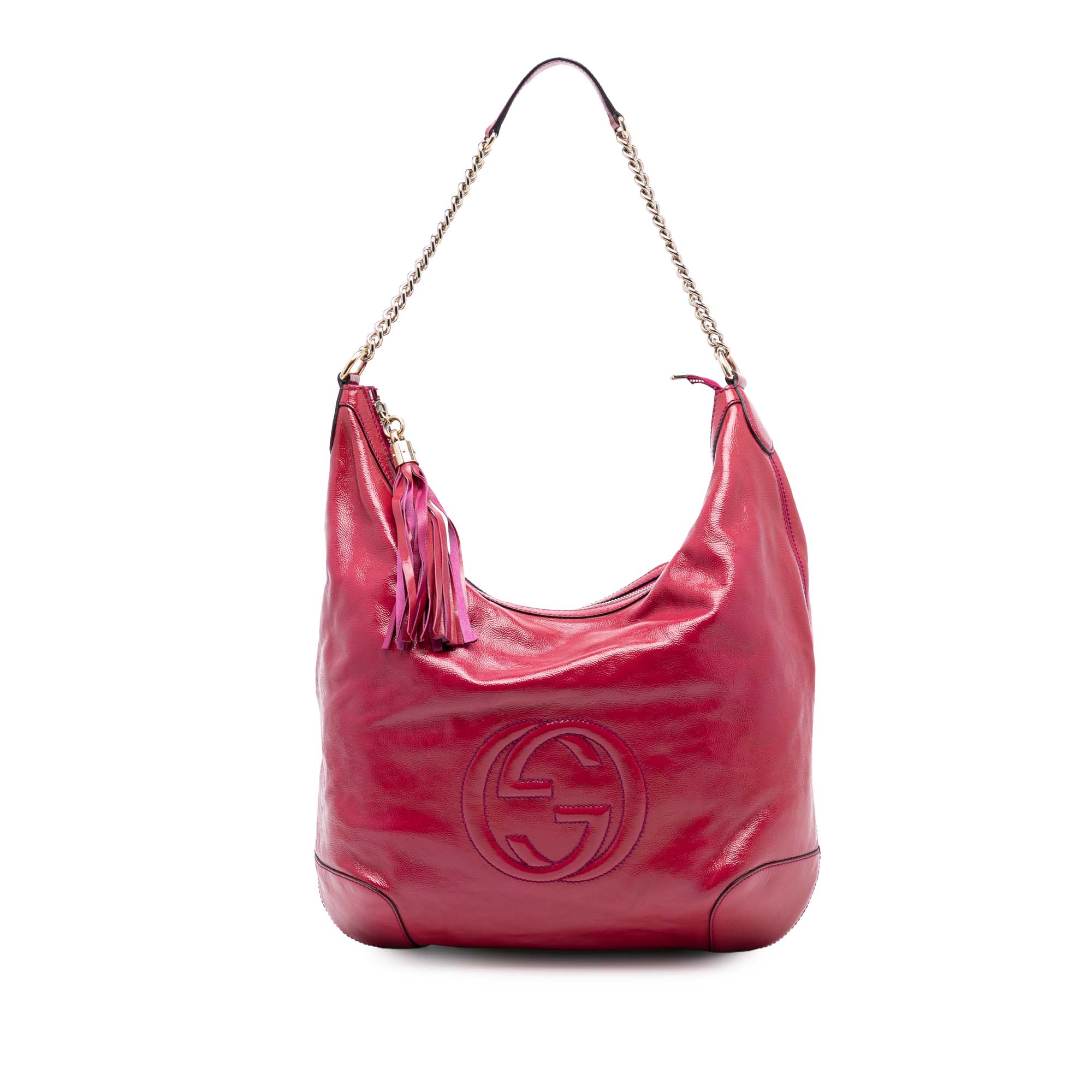 Patent Soho Shoulder Bag - Image 1