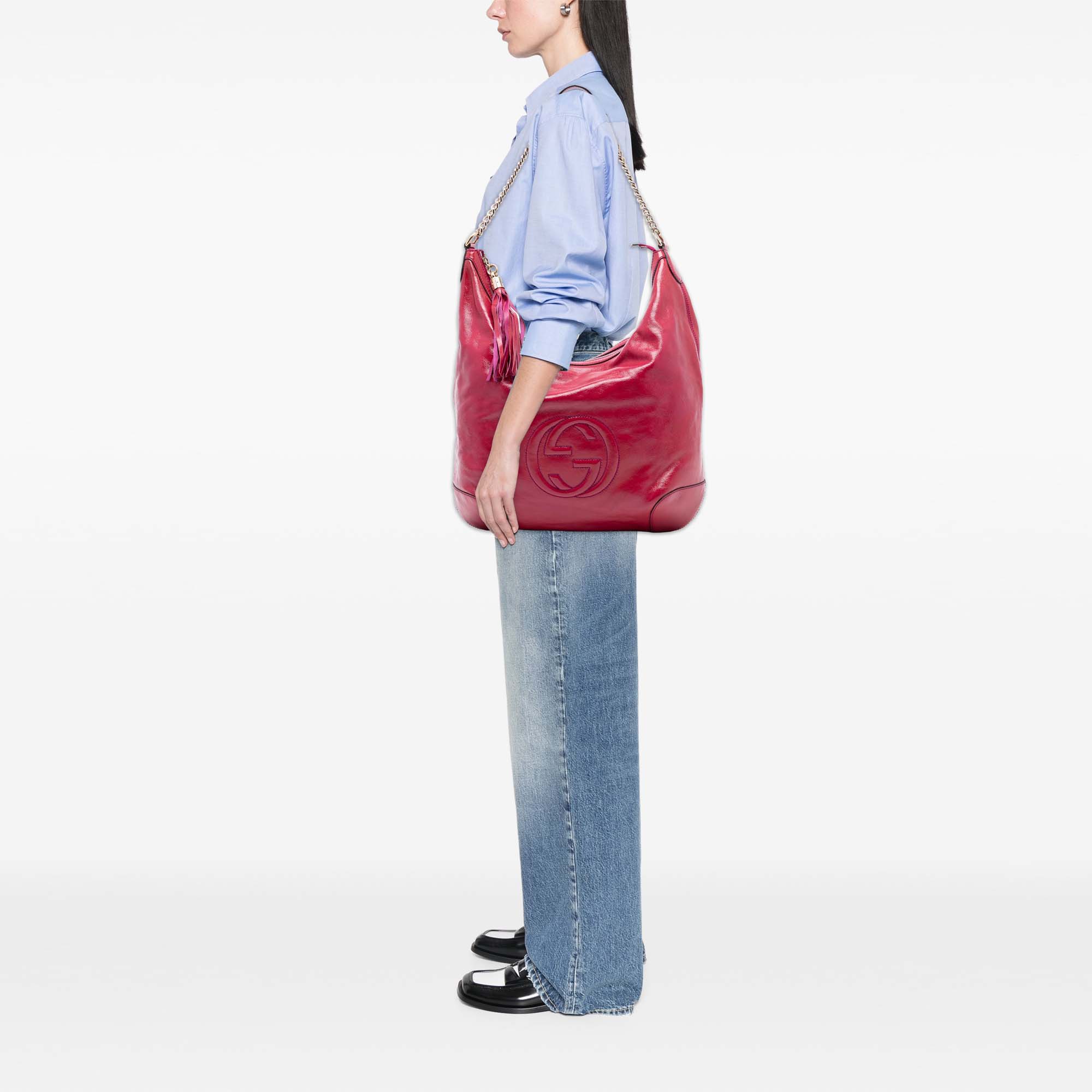 Patent Soho Shoulder Bag - Image 7