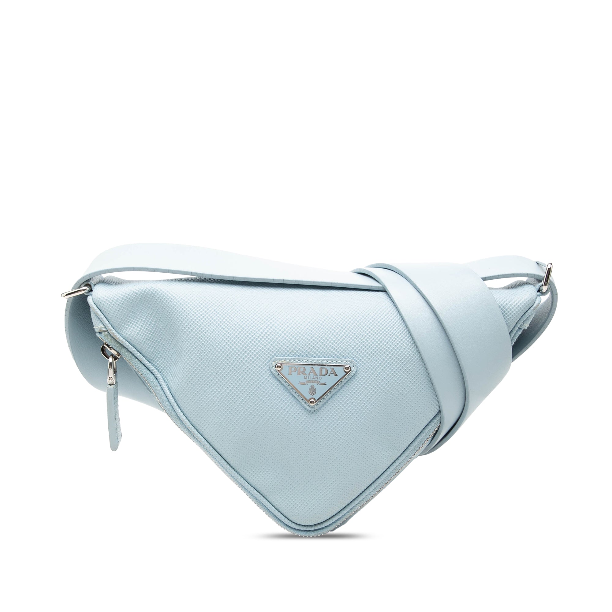 Saffiano Cuir Triangle Convertible Shoulder Bag - Image 1