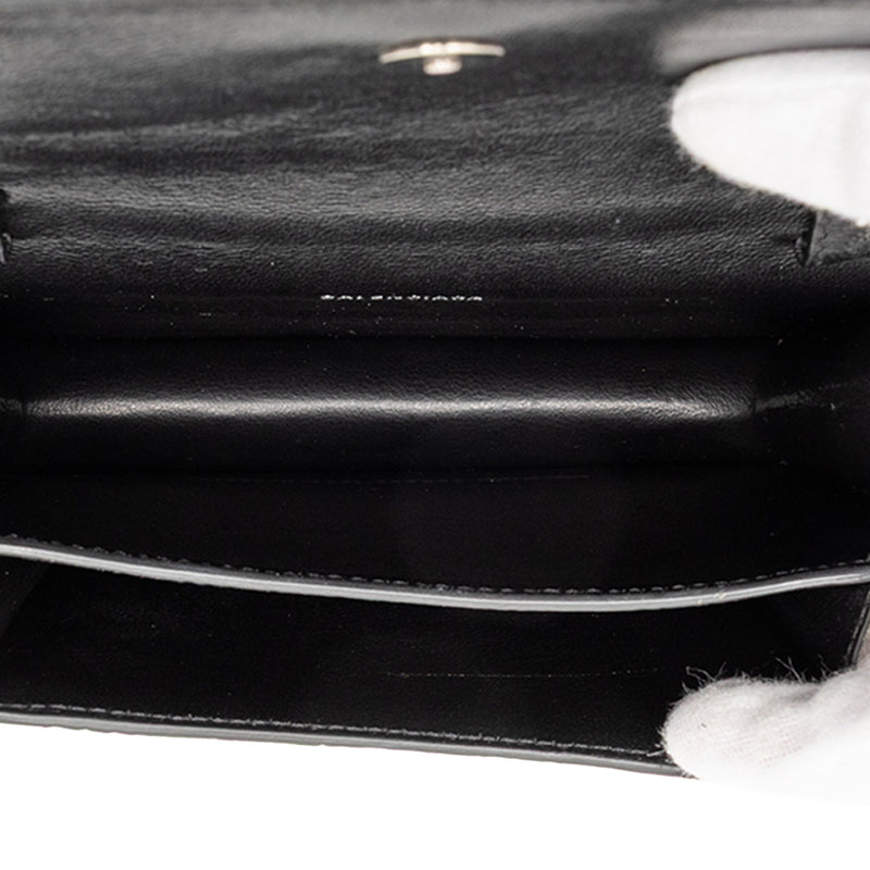 Croc Embossed Leather Sharp Belt Bag XS - Image 4