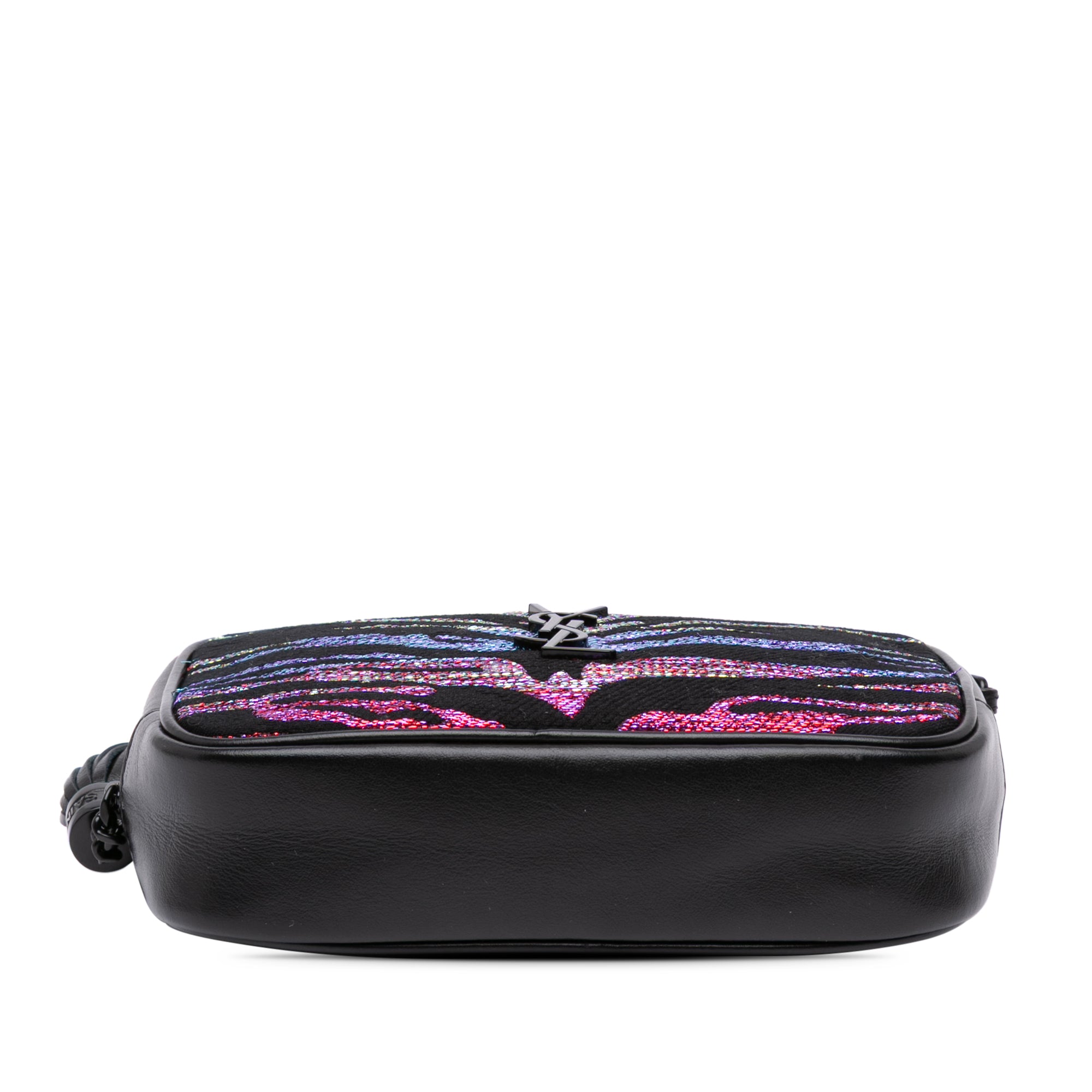 Canvas Metallic Tiger Print Monogram Lou Camera Bag - Image 3