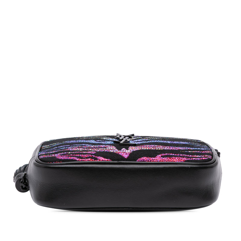 Canvas Metallic Tiger Print Monogram Lou Camera Bag - Image 3