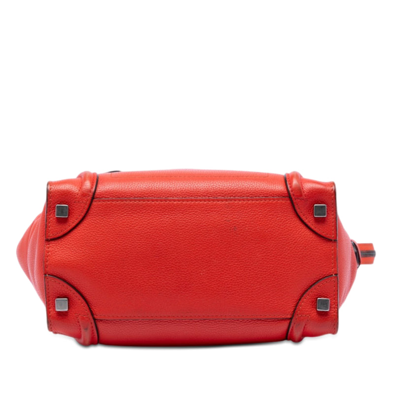 Micro Leather Luggage Tote - Image 3