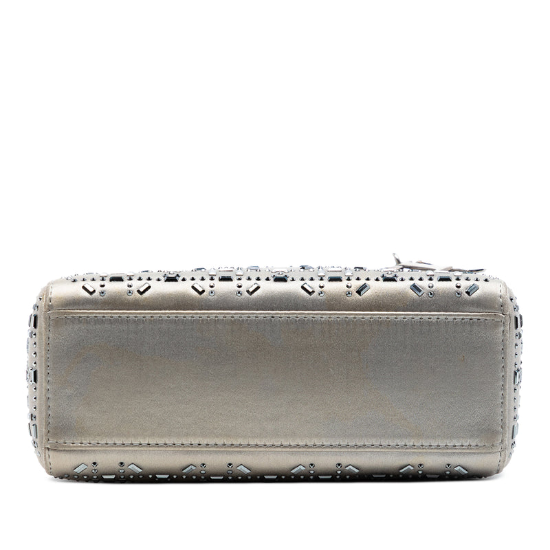 Mini Satin Cannage Crystal Embellished Lady Dior - Image 3