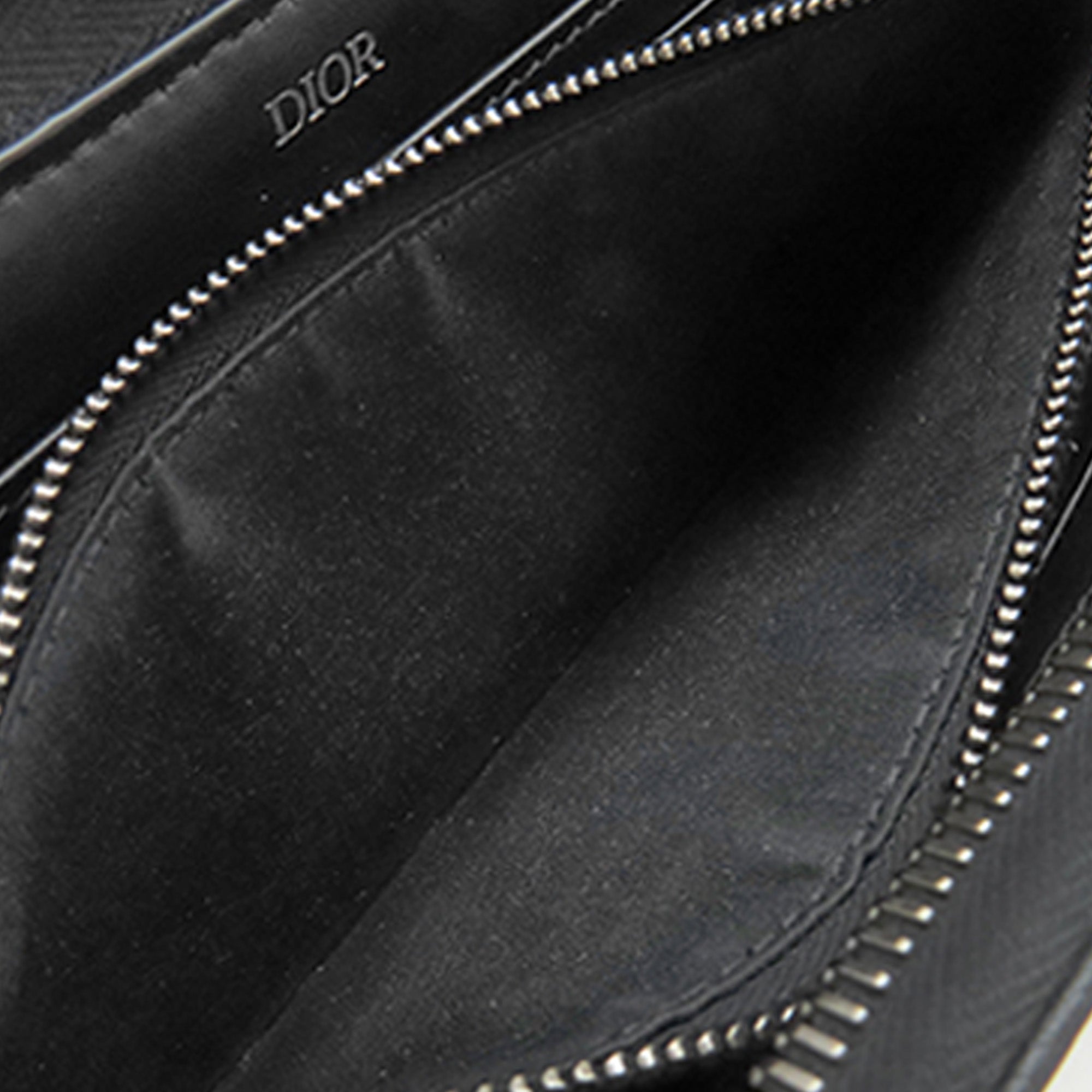 Oblique Canvas and Leather Saddle Zippy Wallet - Image 4