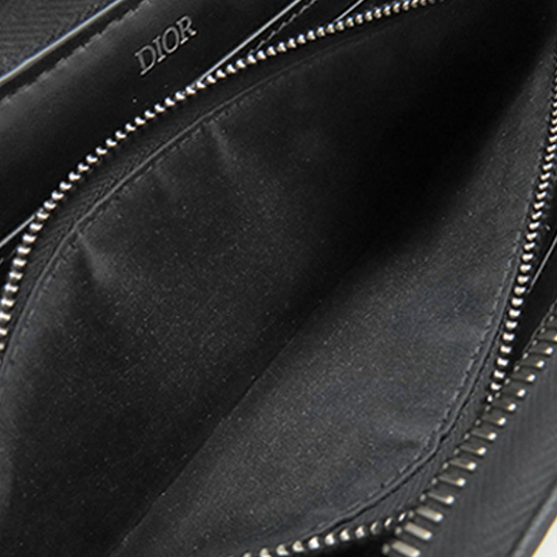 Oblique Canvas and Leather Saddle Zippy Wallet - Image 4