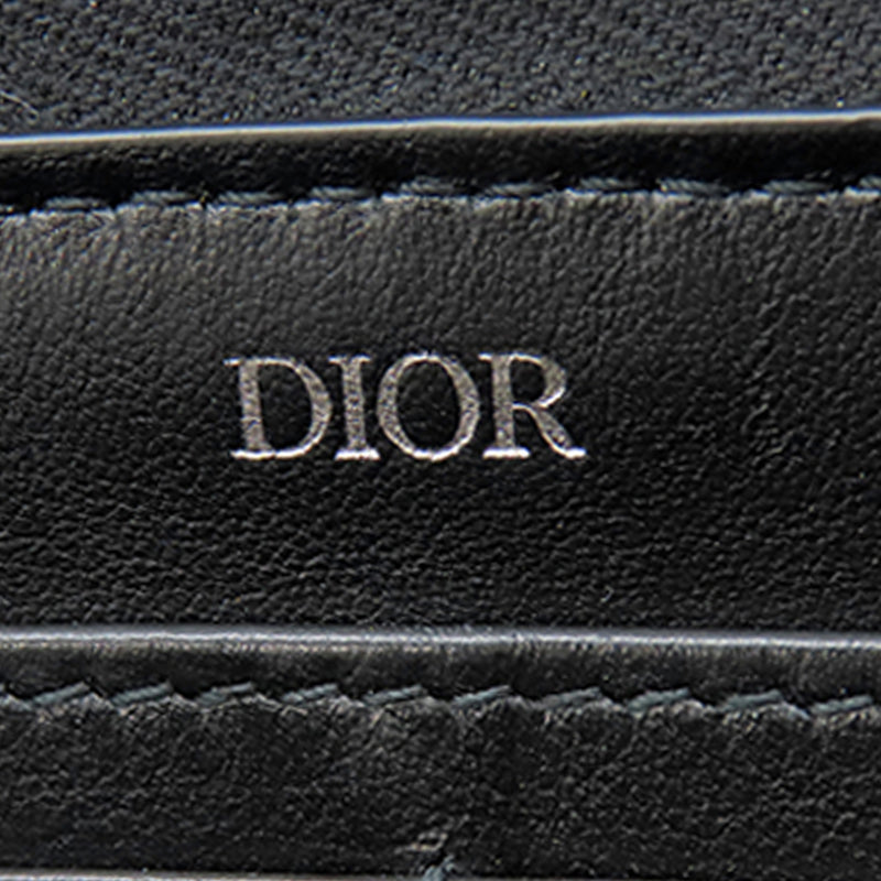 Oblique Canvas and Leather Saddle Zippy Wallet - Image 5