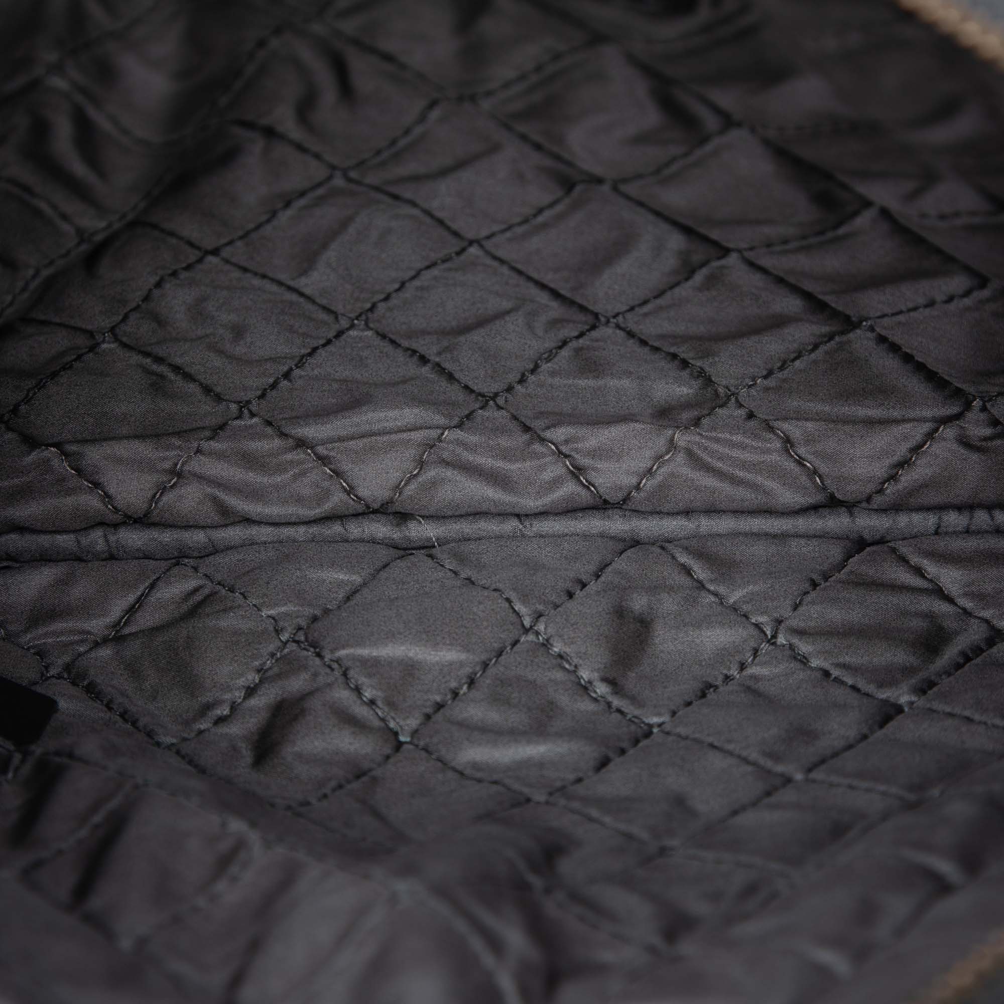 Small Quilted Crinkled Patent O Case Clutch - Image 4