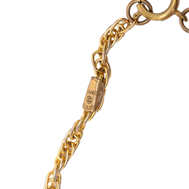 CC Gold Plated Strass Pendant Necklace - Image 5