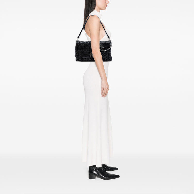 Large Matelasse Nappa Crystal Satchel - Image 6