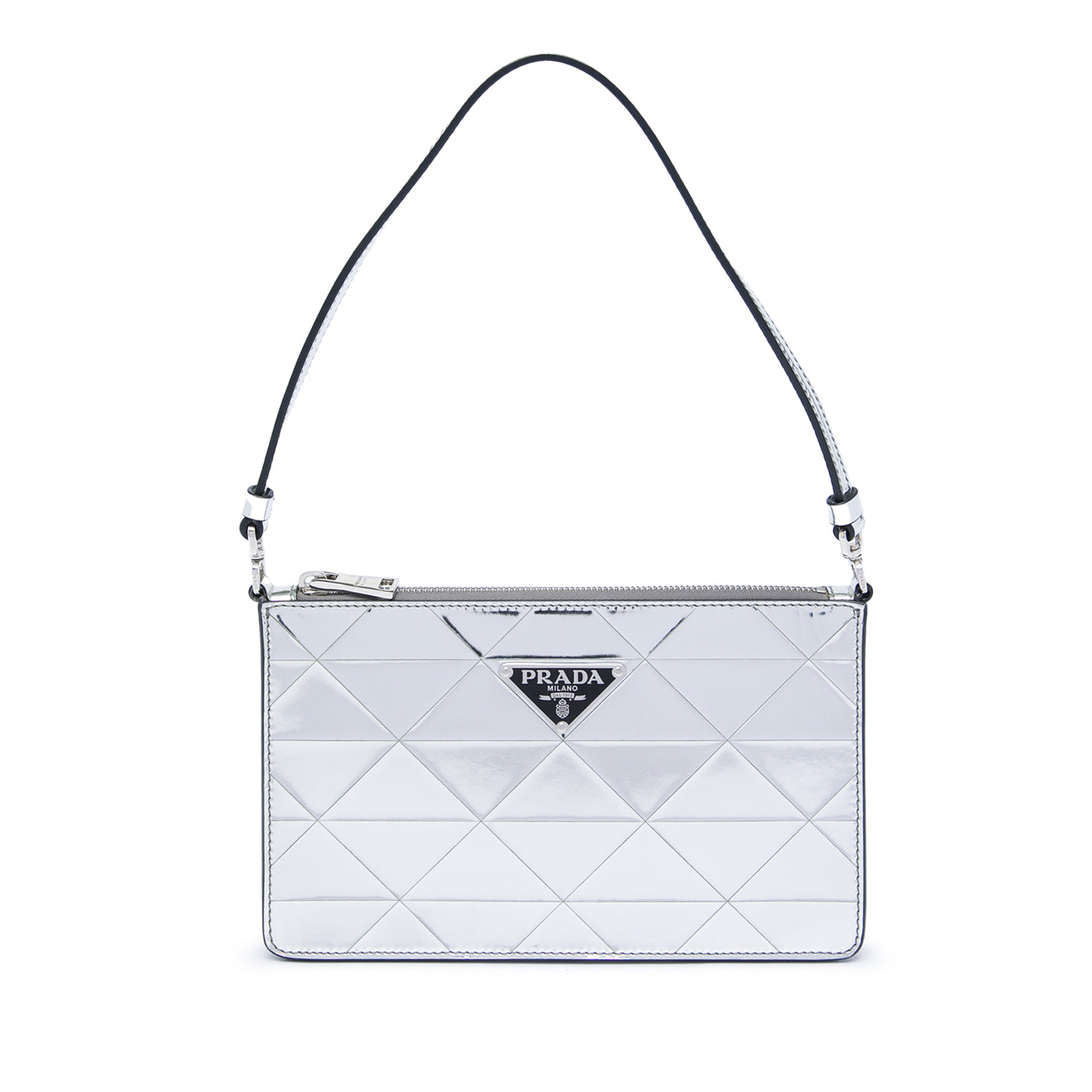 Mini Metallic Spazzolato Tria Shoulder Bag - Image 1